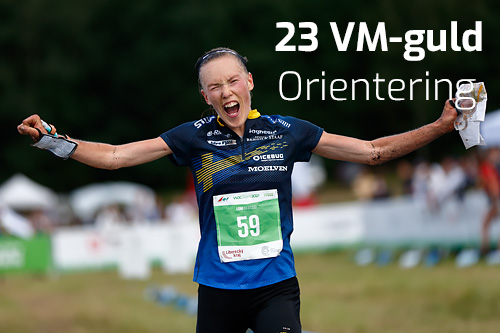 10 VM-guld i Orientering